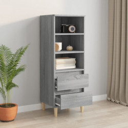 Highboard Grau Sonoma 40x36x110 cm Holzwerkstoff