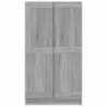 Bücherschrank Grau Sonoma 82,5x30,5x150 cm Holzwerkstoff