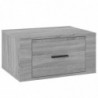 Wand-Nachttisch Grau Sonoma 50x36x25 cm