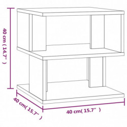 Beistelltisch Braun Eichen-Optik 40x40x40 cm Holzwerkstoff