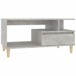 Couchtisch Betongrau 90x49x45 cm Holzwerkstoff