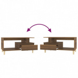 Couchtisch Braun Eichen-Optik 90x49x45 cm Holzwerkstoff