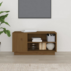 TV-Schrank Honigbraun 80x35x40,5 cm Massivholz Kiefer