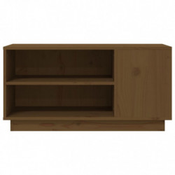 TV-Schrank Honigbraun 80x35x40,5 cm Massivholz Kiefer