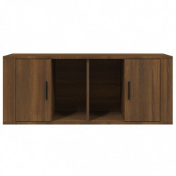 TV-Schrank Braun Eichen-Optik 100x35x40 cm Holzwerkstoff