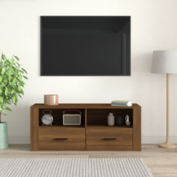 TV-Schrank Braun Eichen-Optik 100x35x40 cm Holzwerkstoff