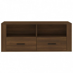 TV-Schrank Braun Eichen-Optik 100x35x40 cm Holzwerkstoff