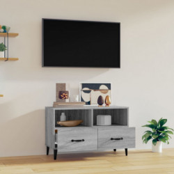 TV-Schrank Grau Sonoma 80x36x50 cm Holzwerkstoff