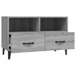 TV-Schrank Grau Sonoma 80x36x50 cm Holzwerkstoff