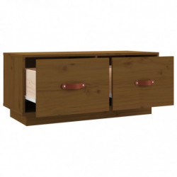 TV-Schrank Honigbraun 80x34x35 cm Massivholz Kiefer