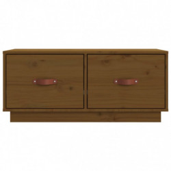 TV-Schrank Honigbraun 80x34x35 cm Massivholz Kiefer