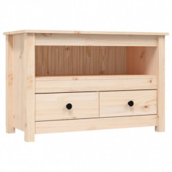 TV-Schrank 79x35x52 cm Massivholz Kiefer