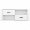 TV-Schrank Hochglanz-Weiß 100x35x40 cm Holzwerkstoff