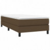 Boxspringbett Dunkelbraun 90x200 cm Stoff