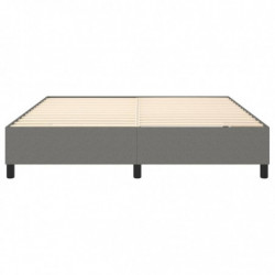 Boxspringbett Dunkelgrau 160x200 cm Stoff