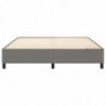 Boxspringbett Dunkelgrau 160x200 cm Stoff