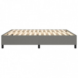 Boxspringbett Dunkelgrau 160x200 cm Stoff