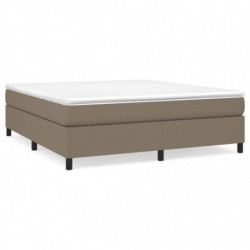 Boxspringbett Taupe 160x200 cm Stoff