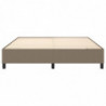 Boxspringbett Taupe 160x200 cm Stoff