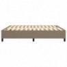 Boxspringbett Taupe 160x200 cm Stoff