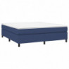 Boxspringbett Blau 160x200 cm Stoff