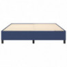 Boxspringbett Blau 160x200 cm Stoff