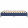 Boxspringbett Blau 160x200 cm Stoff