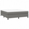 Boxspringbett Dunkelgrau 180x200 cm Stoff