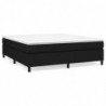 Boxspringbett Schwarz 180x200 cm Stoff