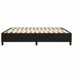 Boxspringbett Schwarz 180x200 cm Stoff