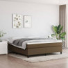 Boxspringbett Dunkelbraun 180x200 cm Stoff