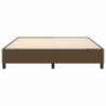 Boxspringbett Dunkelbraun 180x200 cm Stoff