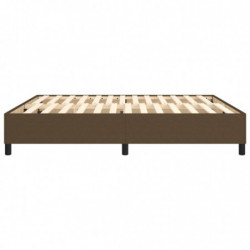 Boxspringbett Dunkelbraun 180x200 cm Stoff