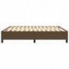 Boxspringbett Dunkelbraun 180x200 cm Stoff