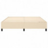 Boxspringbett Creme 180x200 cm Stoff