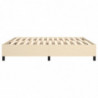 Boxspringbett Creme 180x200 cm Stoff