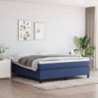 Boxspringbett Blau 180x200 cm Stoff