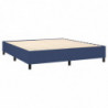 Boxspringbett Blau 180x200 cm Stoff