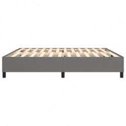 Boxspringbett Dunkelgrau 200x200 cm Stoff