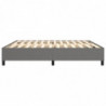 Boxspringbett Dunkelgrau 200x200 cm Stoff