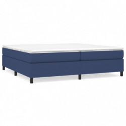 Boxspringbett Blau 200x200 cm Stoff