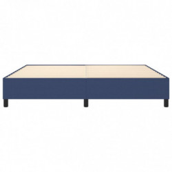 Boxspringbett Blau 200x200 cm Stoff