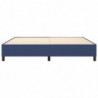 Boxspringbett Blau 200x200 cm Stoff