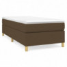 Boxspringbett Dunkelbraun 80x200 cm Stoff