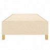 Boxspringbett Creme 80x200 cm Stoff