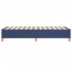 Boxspringbett Blau 80x200 cm Stoff