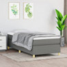 Boxspringbett Dunkelgrau 90x190 cm Stoff