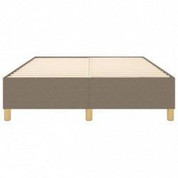 Boxspringbett Taupe 140x200 cm Stoff