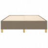 Boxspringbett Taupe 140x200 cm Stoff