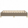 Boxspringbett Taupe 140x200 cm Stoff